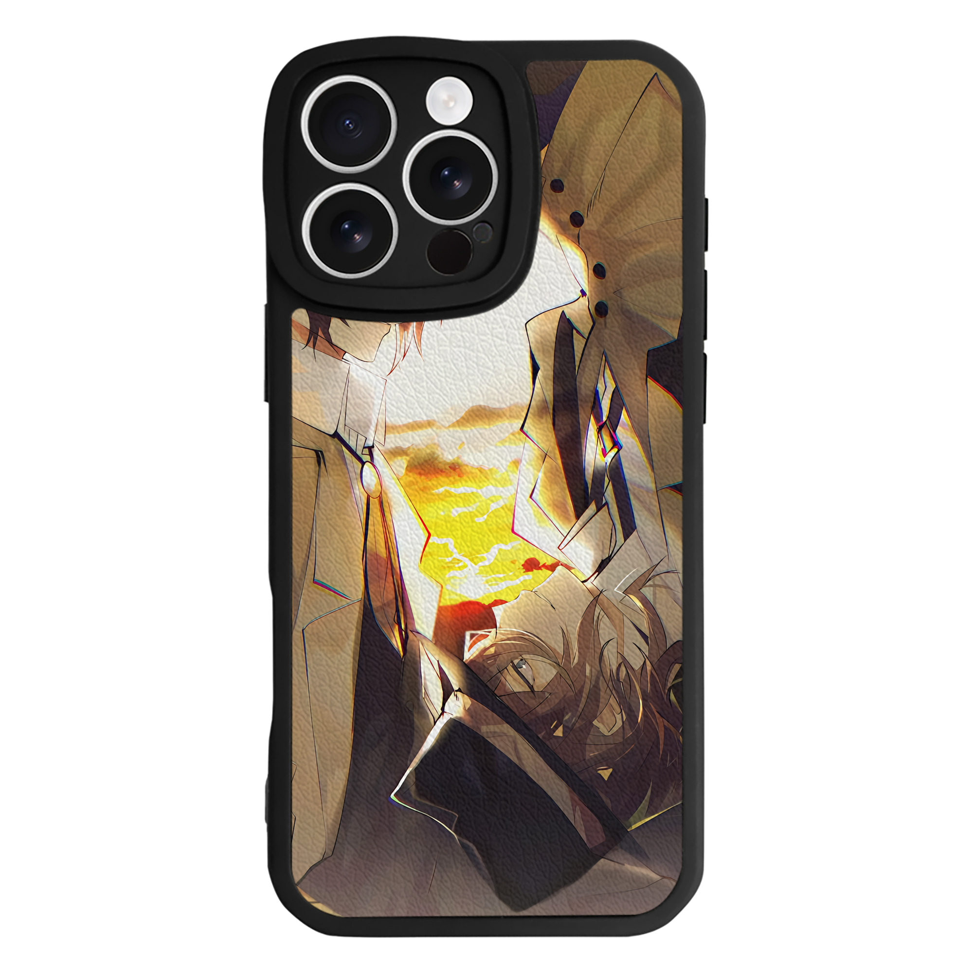 （画像用） 文豪ストレイドッグス Bungo Stray Dogs 【iPhone 16シリーズ対応】シリコンスマホケース（レザー調） 材質：シリコン